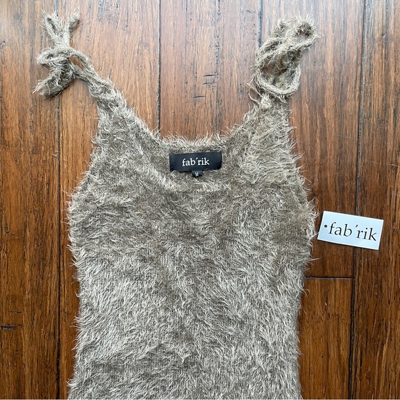 Fab'rik Fuzzy Tie Strap Mini Dress - Picture 3 of 6